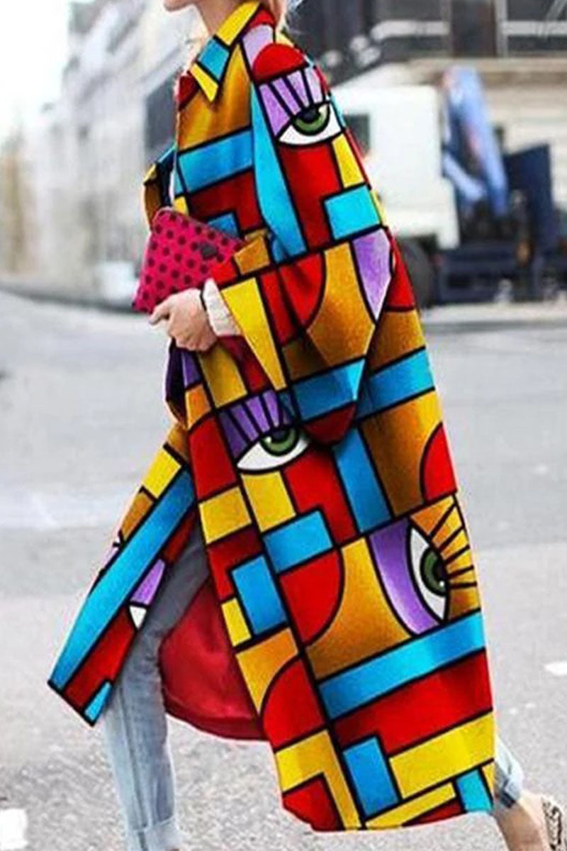 Camouflage Cool: Patchwork Turndown Collar Outerwear (Available in 12 Colors)