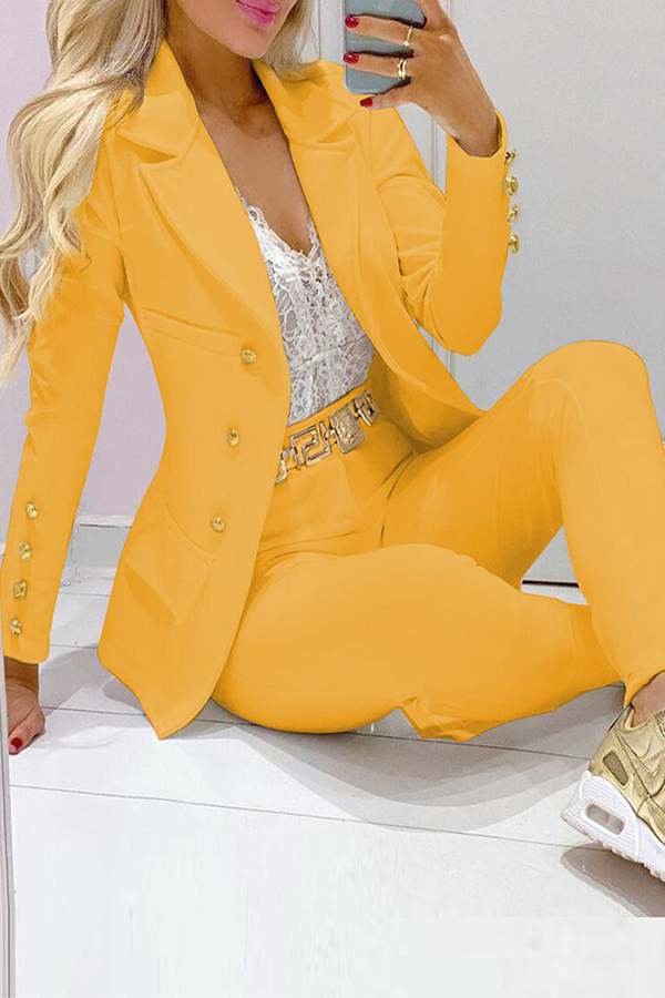 British Style Classic Solid Patchwork Buckle Turn-back Collar Long Sleeve Two Pieces (without Belt)(5 Colors)