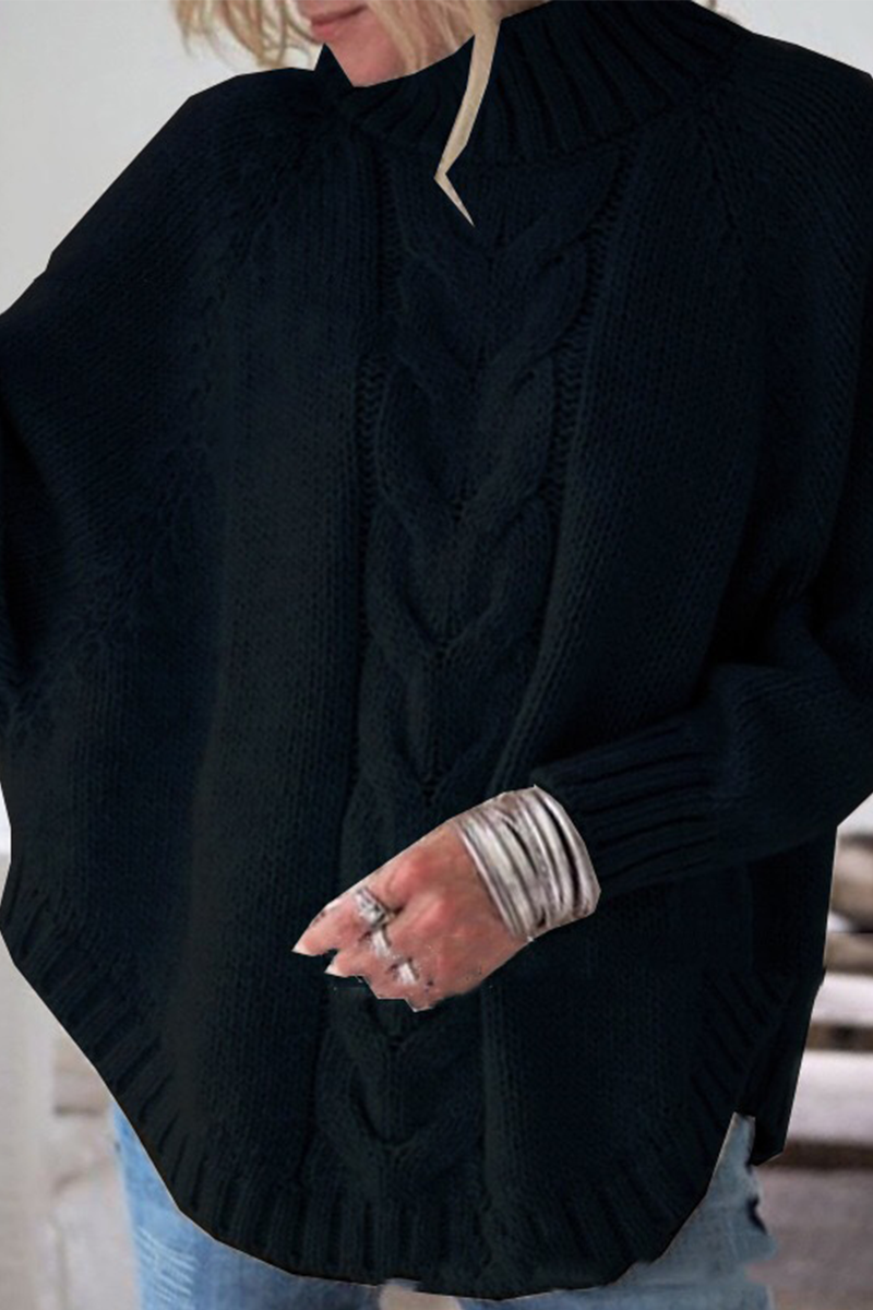 Casual & Stylish Classic Solid Patchwork Half A Turtleneck Tops(6 Colors)