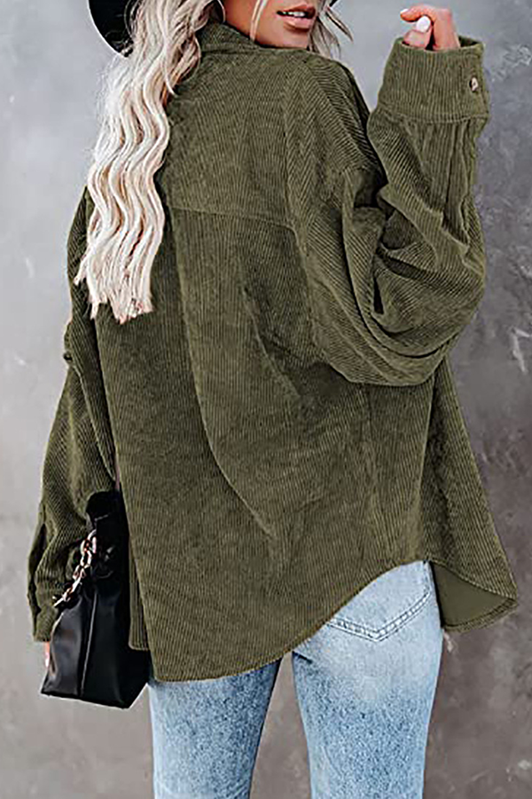 Casual en stijlvolle straat klassieke effen gesp kraag tops (16 kleuren)