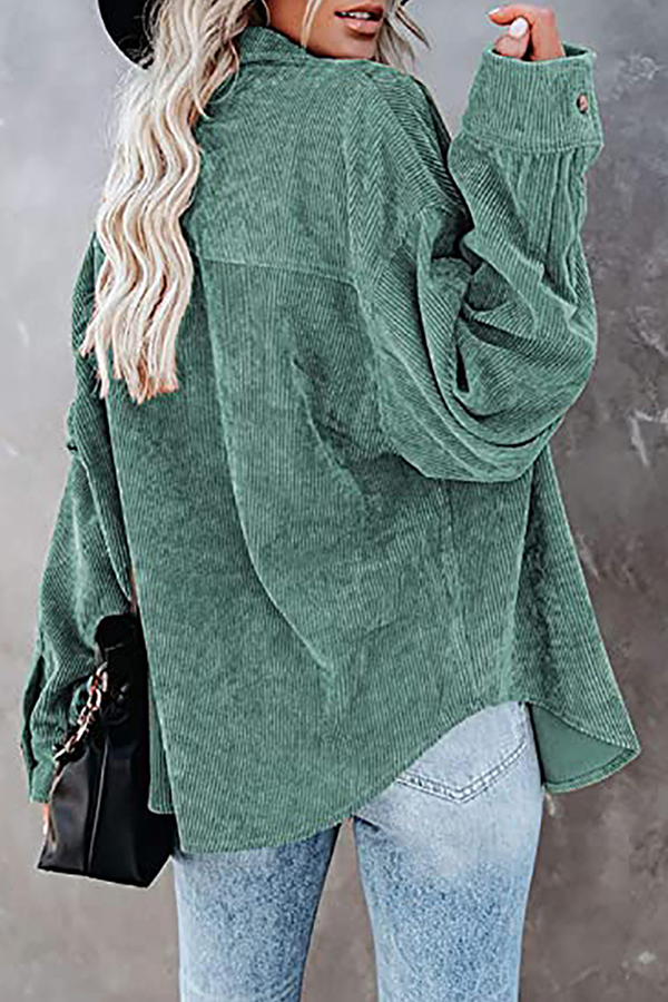 Casual en stijlvolle straat klassieke effen gesp kraag tops (16 kleuren)