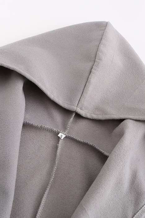 Casual Elegante Sólido Patchwork Botones Con capucha Cuello Ropa de abrigo - Una adición imprescindible