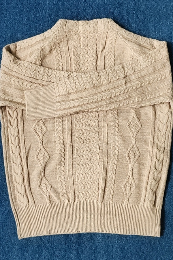 Casual & Stylish Classic Solid Patchwork Buckle Half A Turtleneck Sweaters