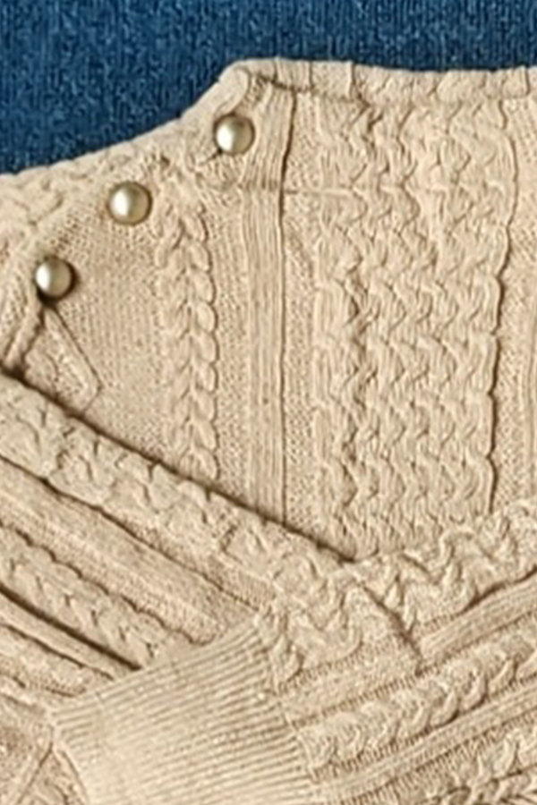 Casual & Stylish Classic Solid Patchwork Buckle Half A Turtleneck Sweaters