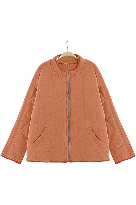 Casual & Stylish Classic Solid Pocket Zipper Mandarin Collar Outerwear(11 Colors)