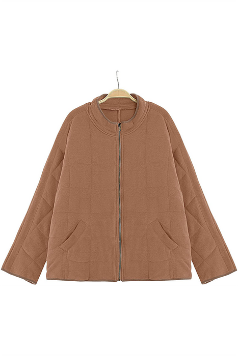 Prendas de abrigo con cuello mandarín, cremallera, bolsillo sólido, clásica, informal y elegante (11 colores)