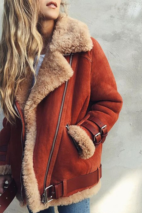 Moda urbana: prendas de abrigo con cuello vuelto y cremallera y patchwork (disponible en 3 colores)