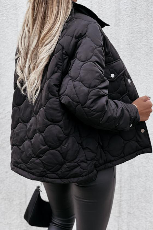 Casual & Stylish Patchwork Pocket Buckle Turndown Collar Outerwear(3 Colors)