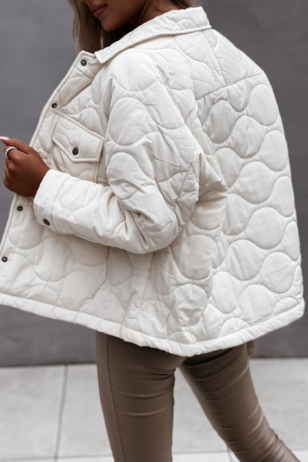 Casual & Stylish Patchwork Pocket Buckle Turndown Collar Outerwear(3 Colors)