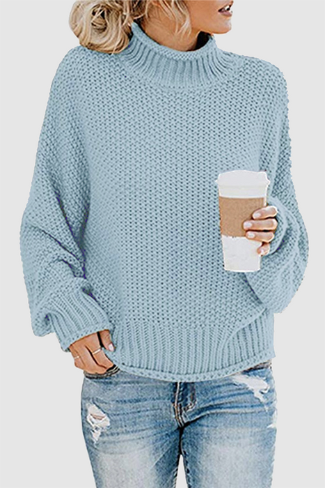 Casual en stijlvolle klassieke effen patchwork coltrui-sweaters (11 kleuren)
