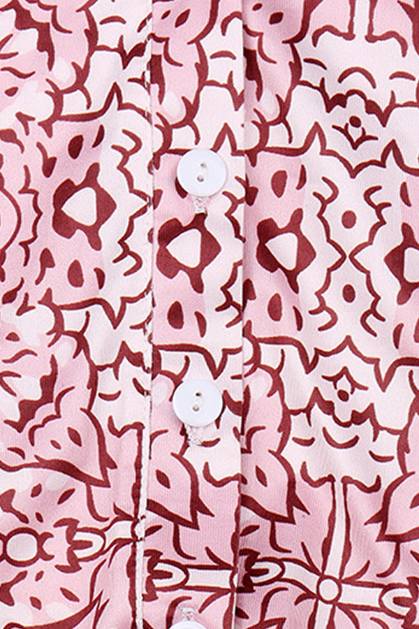 Casual en stijlvolle jurken met print, gesp en split en O-hals