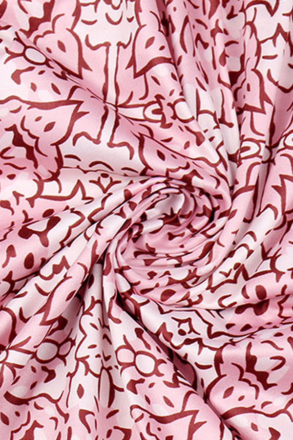 Casual en stijlvolle jurken met print, gesp en split en O-hals