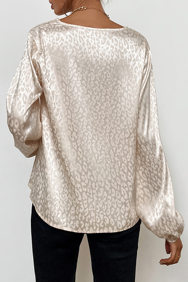 Fashion Elegant & Stylish Print Patchwork Basic V Neck Tops