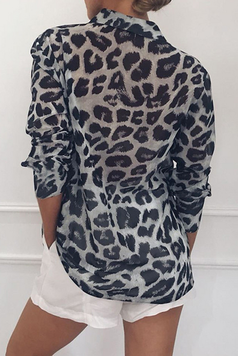 Leopard Print Tops in Fashionable Street Style (Choose from 4 Colors)