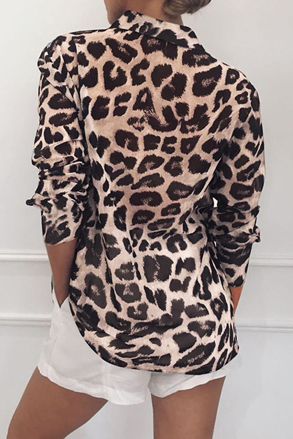 Leopard Print Tops in Fashionable Street Style (Choose from 4 Colors)