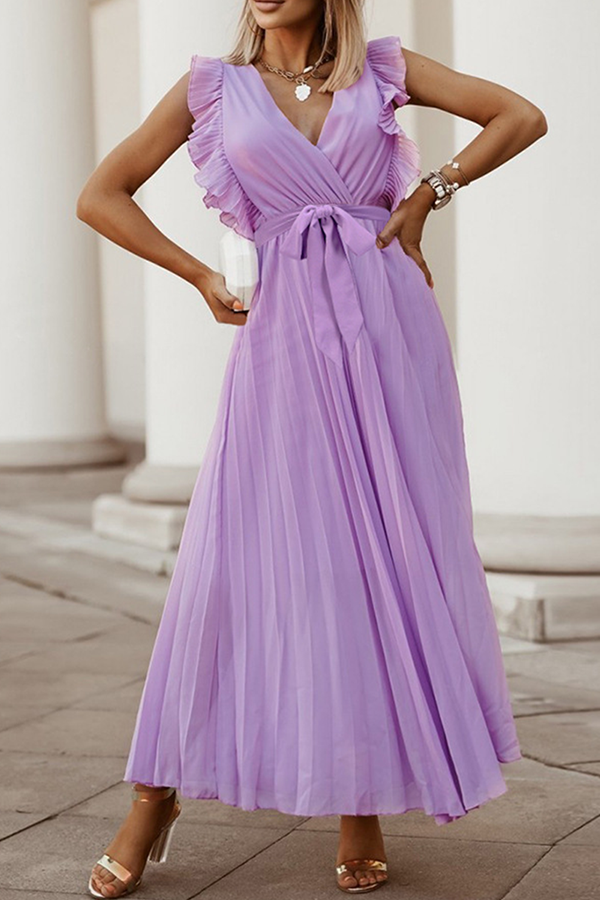 designer pleated dresses Merlot Pleated Dress