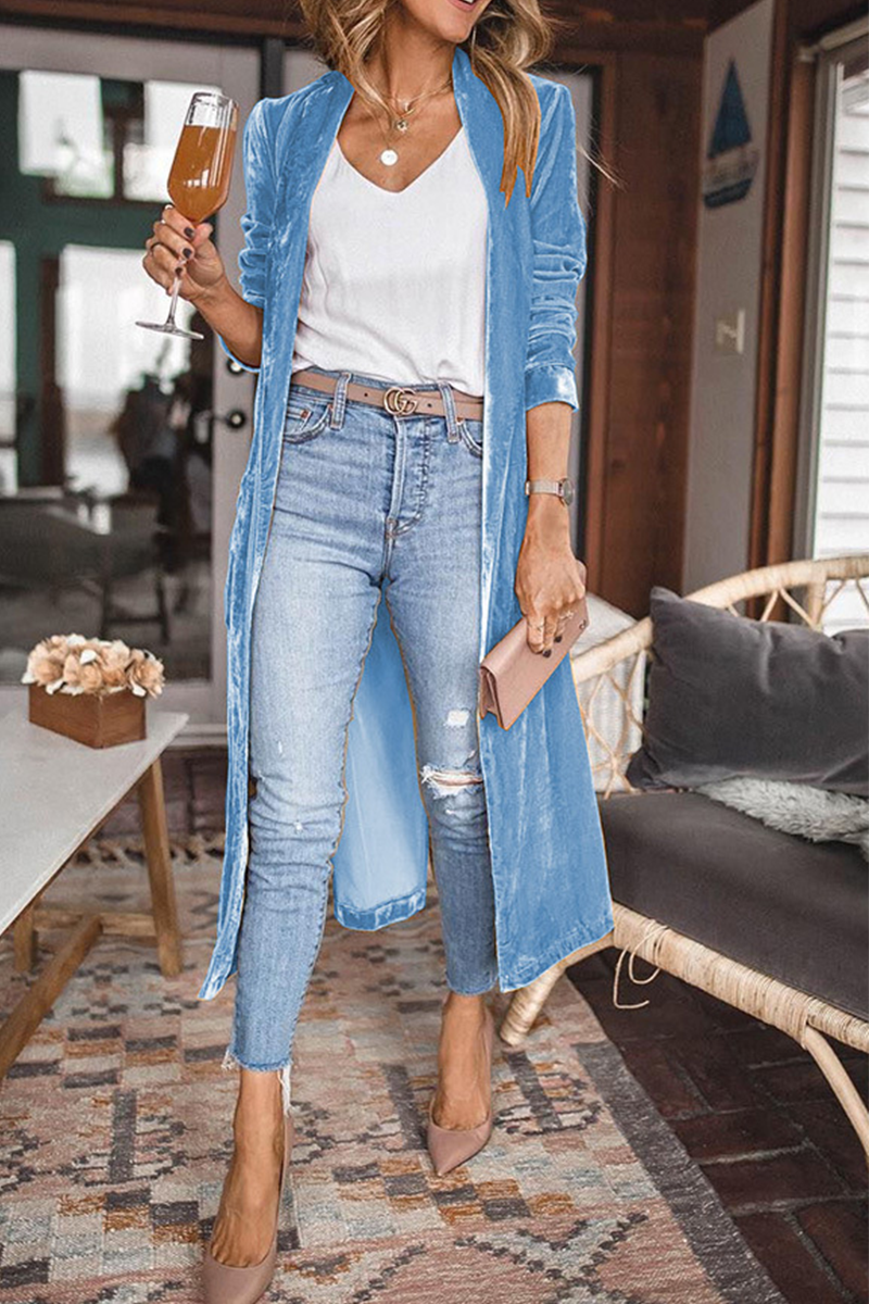 Casual & Stylish Classic Solid Patchwork Cardigan Collar Outerwear(7 Colors)