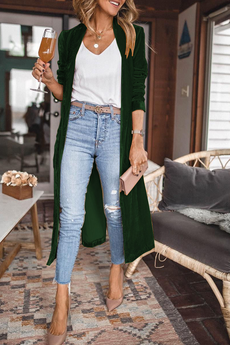 Casual & Stylish Classic Solid Patchwork Cardigan Collar Outerwear(7 Colors)