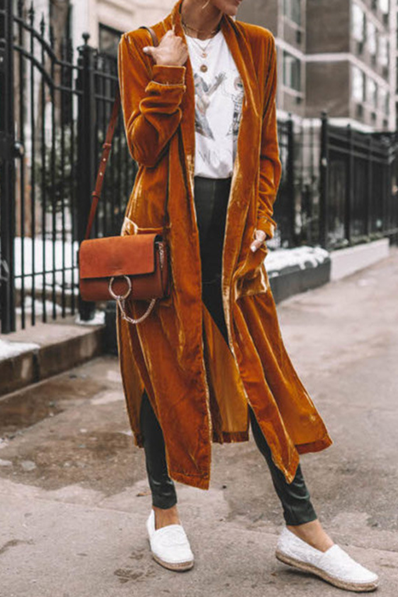 Casual & Stylish Classic Solid Patchwork Cardigan Collar Outerwear(7 Colors)