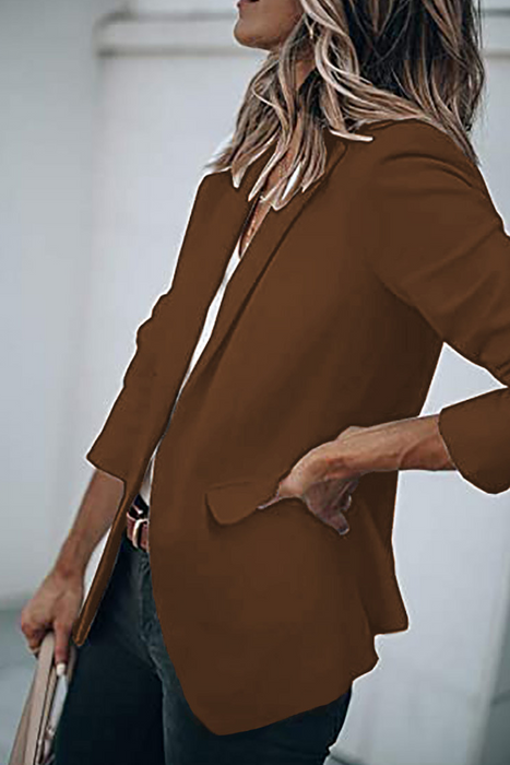 Prendas de abrigo con cuello vuelto sólido clásico de moda (11 colores)