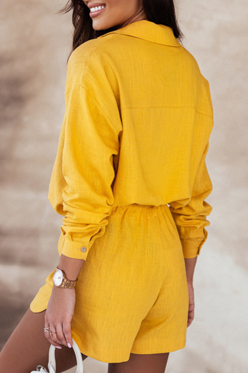 Casual en stijlvolle print Kraag met lange mouwen Twee stukken (7 kleuren)