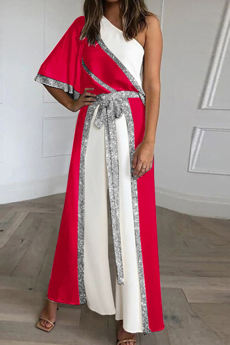 Casual & Stylish Classic Solid One Shoulder Loose Jumpsuits(3 Colors)