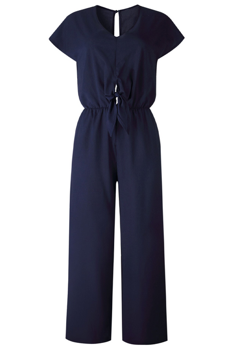 Fashion Street Klassiek Solid Backless V-hals Losse jumpsuits (3 kleuren)