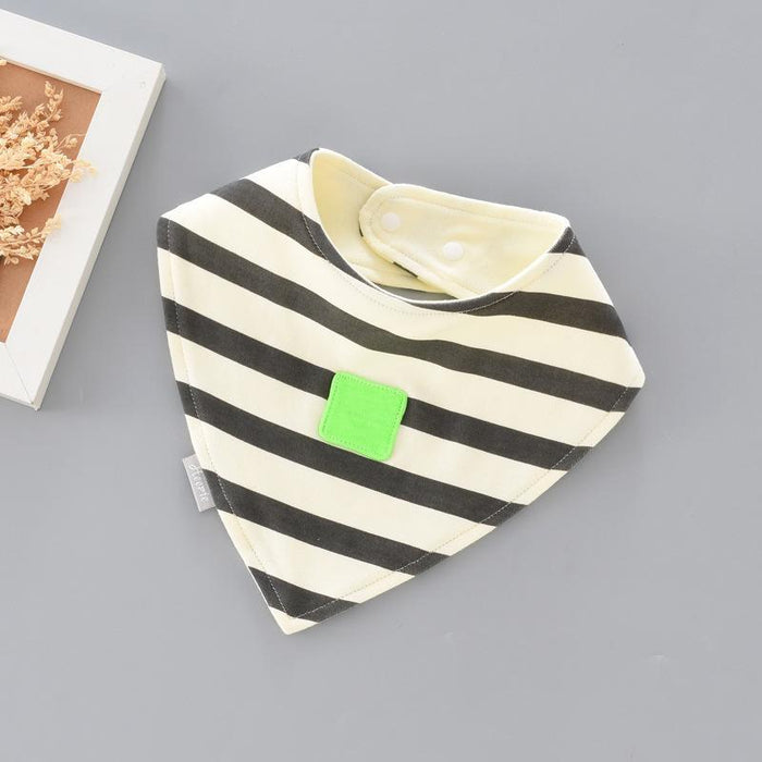 1 paquete de adorables baberos triangulares de algodón para bebé