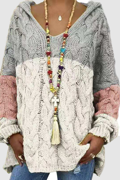 Suéteres con cuello con capucha y parches lisos clásicos de Fashion Street (16 colores)