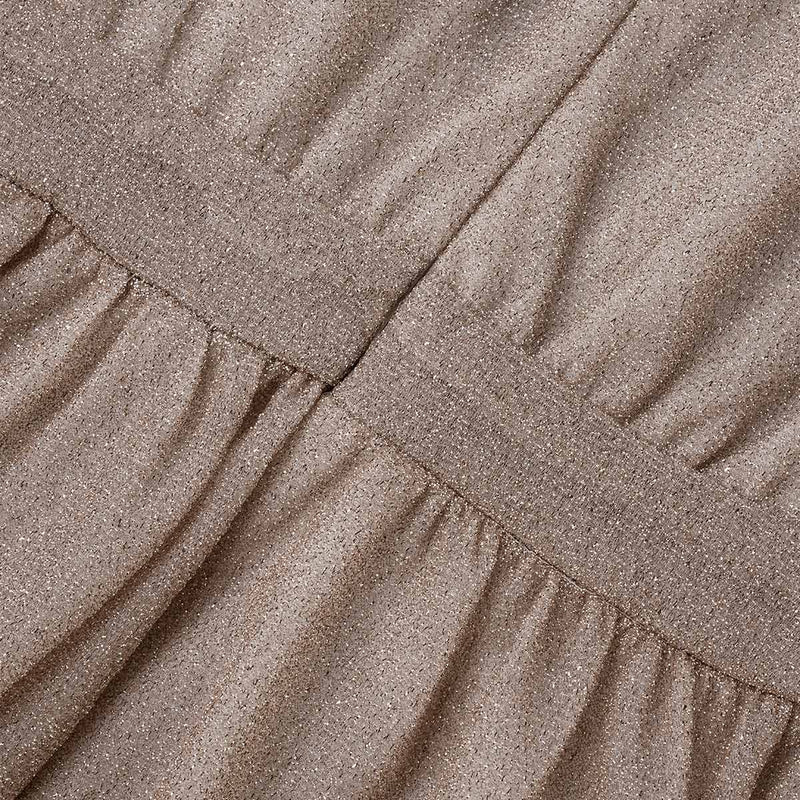 Fashion Elegant Solid Patchwork Fold V Neck Evening Dress Dresses Elegant For Special Occasions