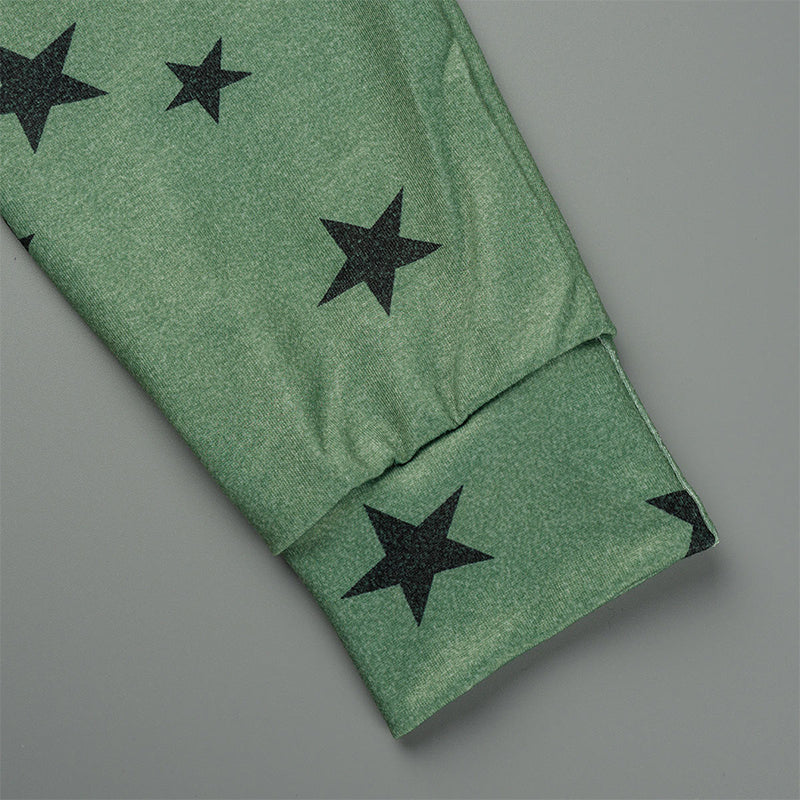 Casual & Stylish The Stars Patchwork Zipper Collar Hoodies(8 Colors)