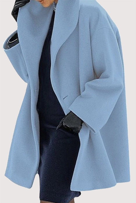 Casual Elegante Sólido Patchwork Botones Con capucha Cuello Ropa de abrigo - Una adición imprescindible