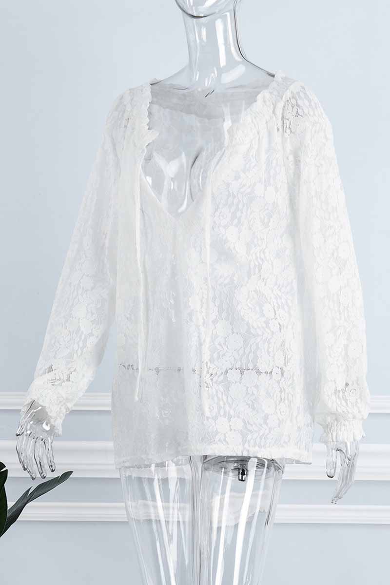 Tops con cuello en V de retazos lisos clásicos elegantes y con estilo a la moda (4 colores)