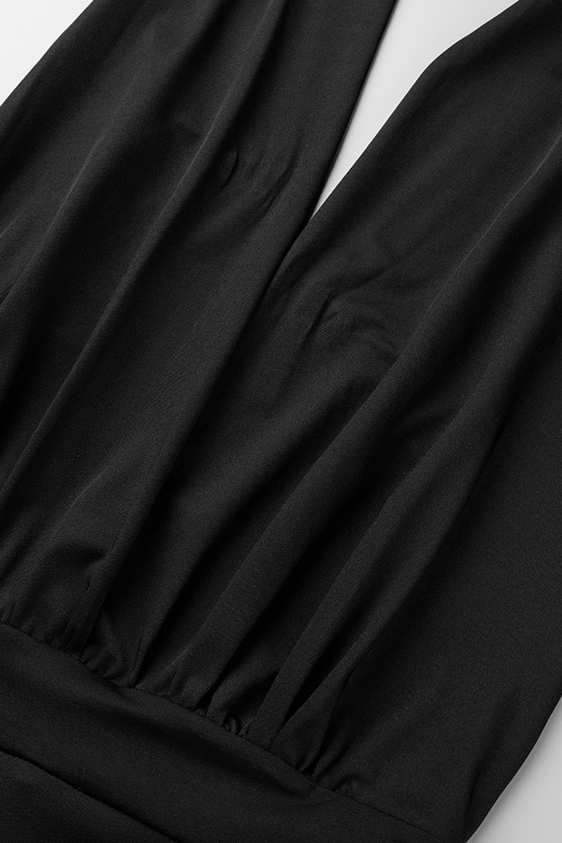 Street Classic Solid Bandage Halter Loose Jumpsuits(4 Colors)