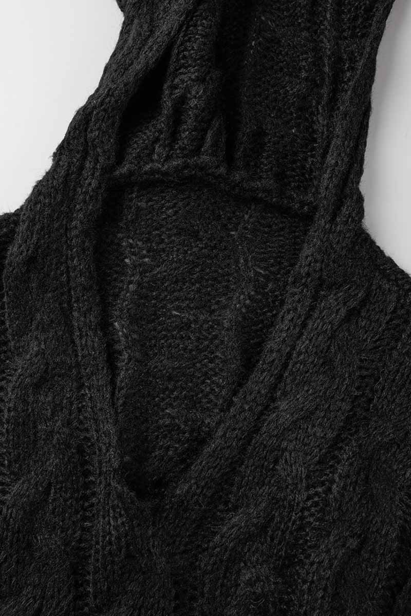 Fashion Street Classic Solid Patchwork Hooded Collar Sweaters(16 Colors)