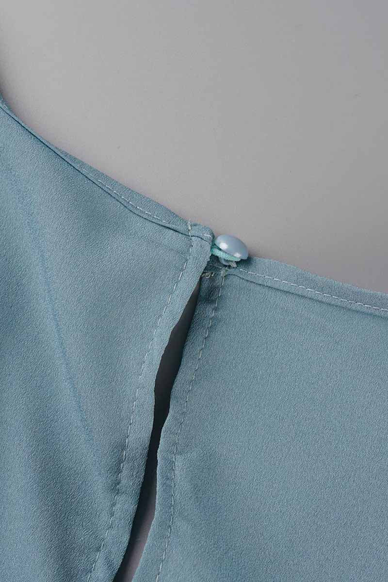 Fashion Street Classic Solid Backless V Neck Loose Jumpsuits(3 Colors)