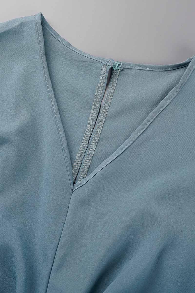 Fashion Street Classic Solid Backless V Neck Loose Jumpsuits(3 Colors)