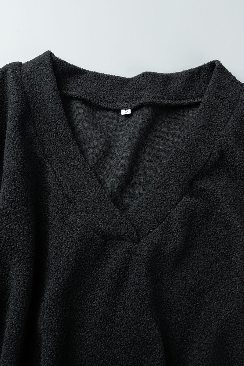 Casual en stijlvol Losvallend Klassiek Effen kleur V-hals Twee stukken (5 kleuren)