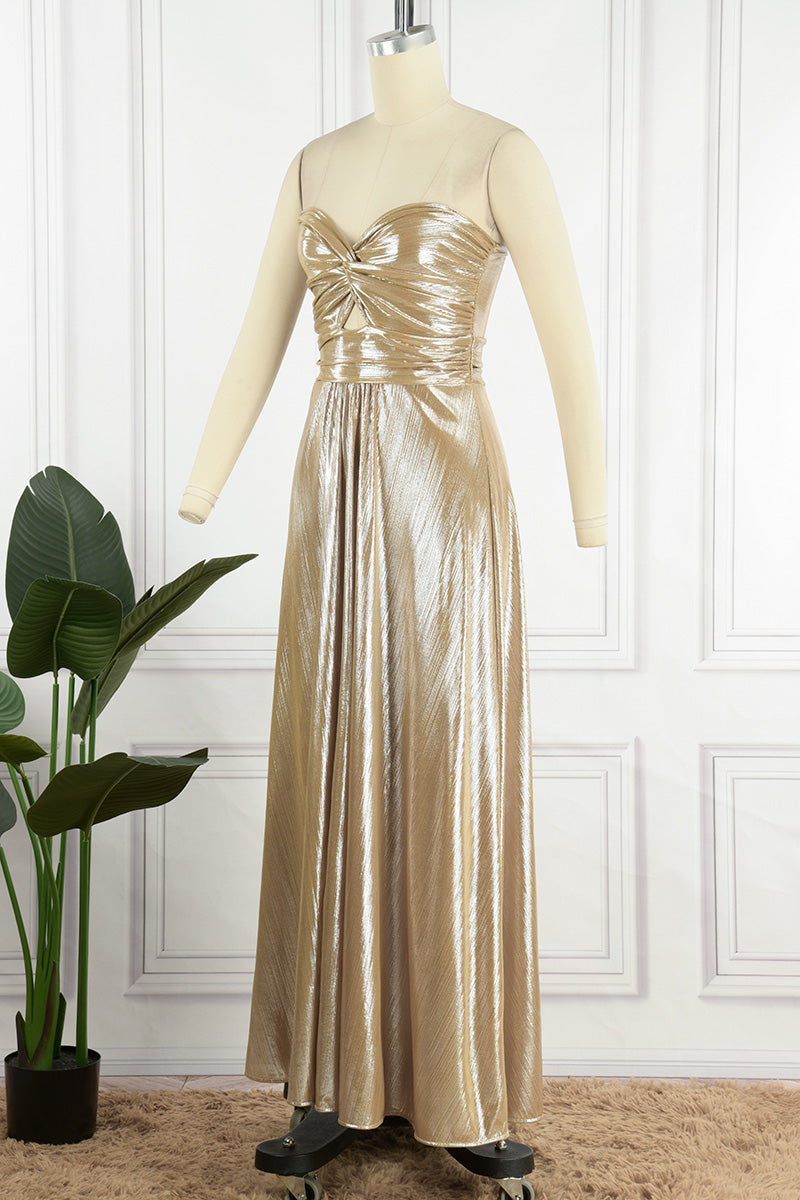 Fashion Solid Hollowed Out Strapless Cake Skirt Dresses Elegant For Special Occasions