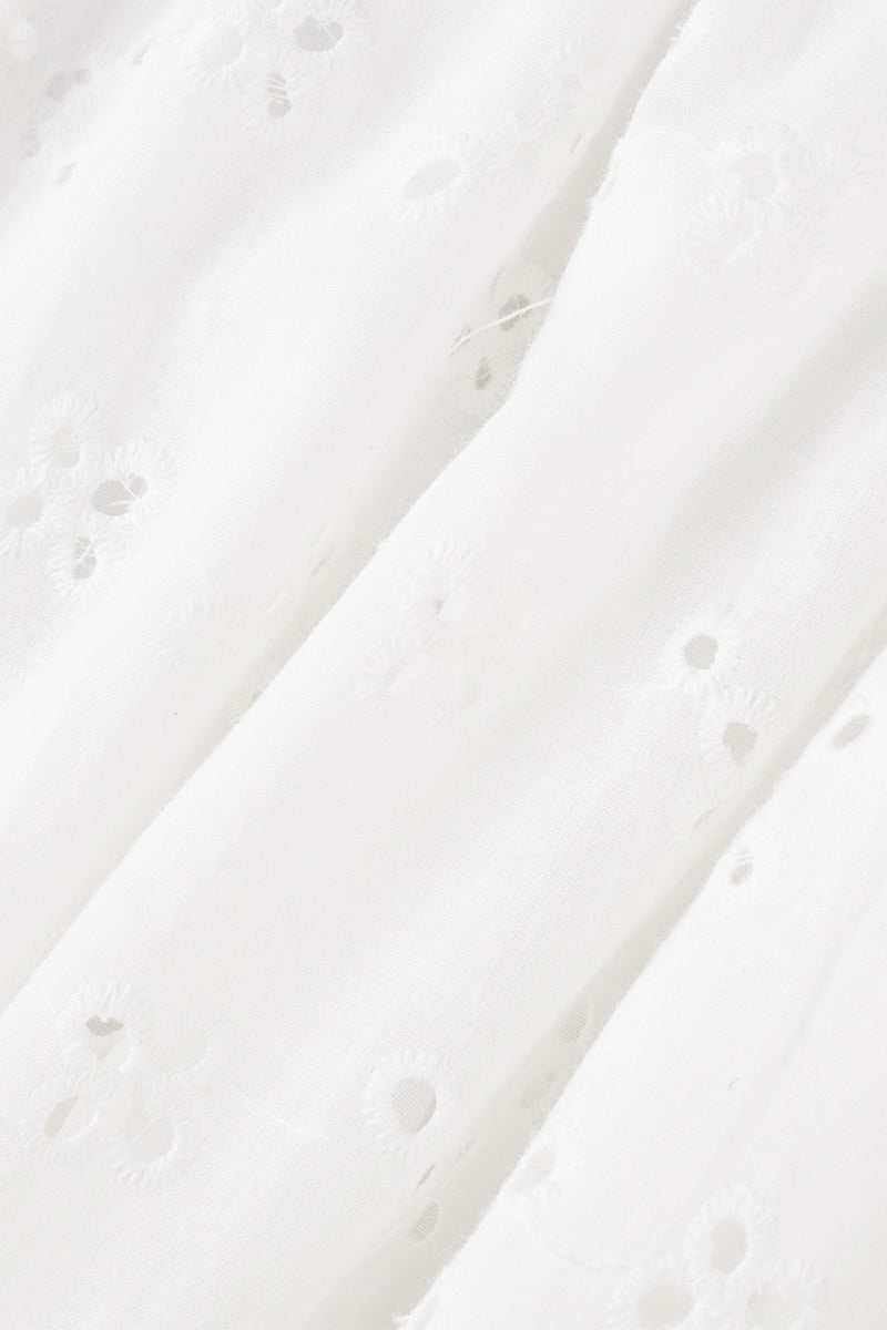 Sweet Elegant Solid Tassel Embroidered Hollowed Out V Neck A Line Dresses Elegant For Special Occasions