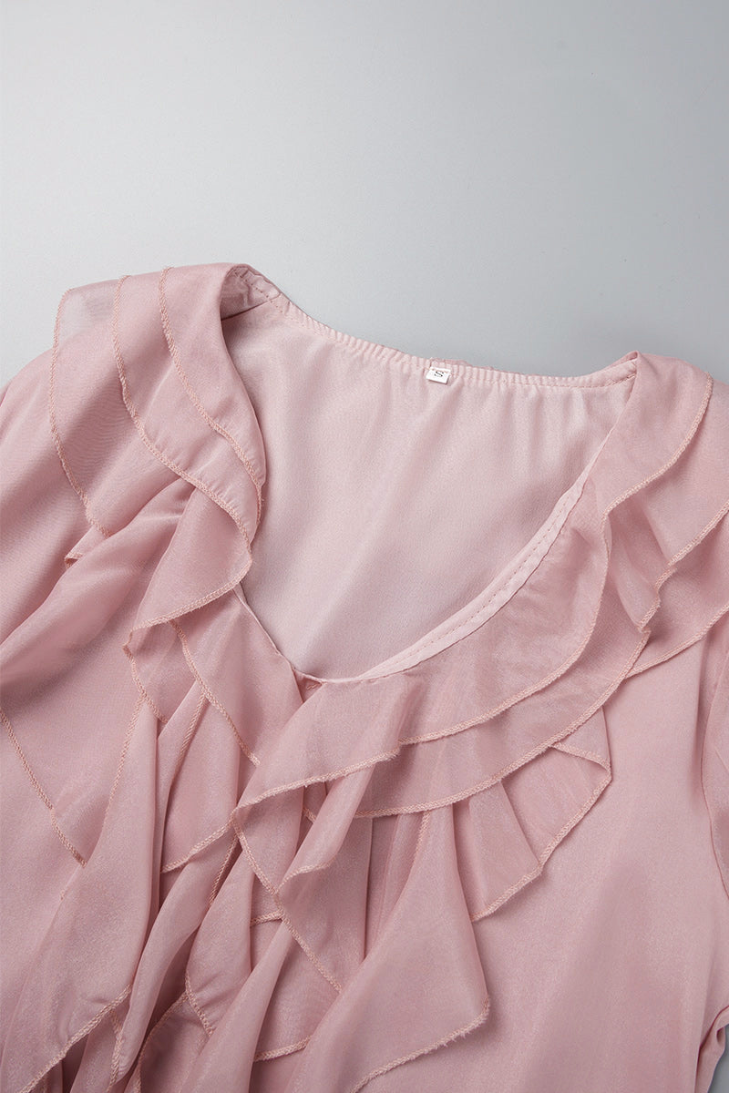 Fashion Elegant Solid Patchwork V Neck Princess Dresses Elegant For Special Occasions