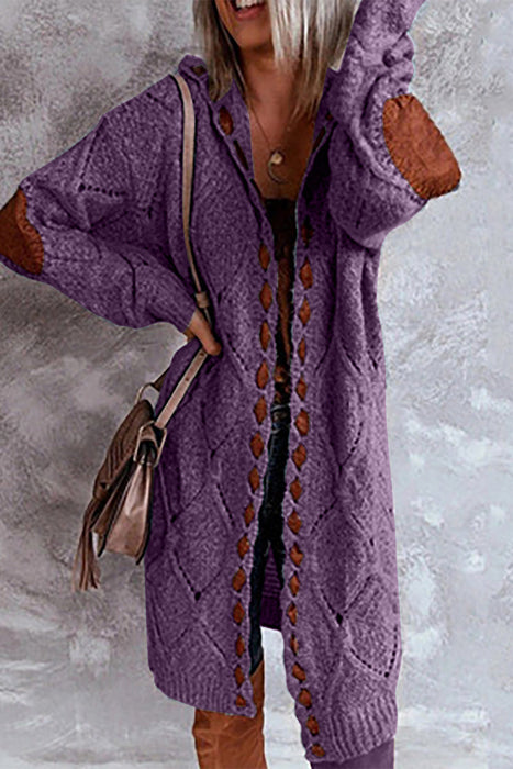 Casual en stijlvolle straat-patchwork contrasterende capuchon kraag tops trui (7 kleuren)