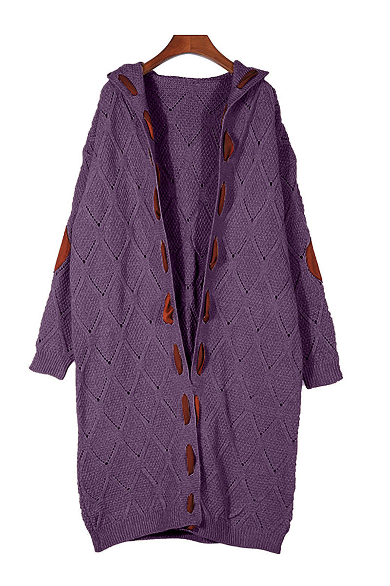 Casual & Stylish Street Patchwork Contrast Hooded Collar Tops Sweater(7 Colors)