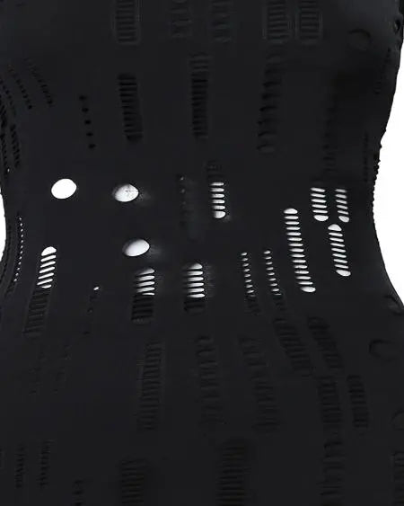 Plus Size 3-Piece Crop Top Shorts & Mesh Dress Set