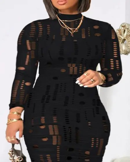 Plus Size 3-Piece Crop Top Shorts & Mesh Dress Set