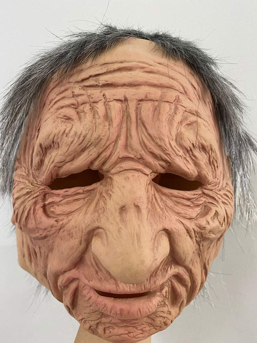 Máscara The Elder Another Me, máscara facial realista para casco de anciano.