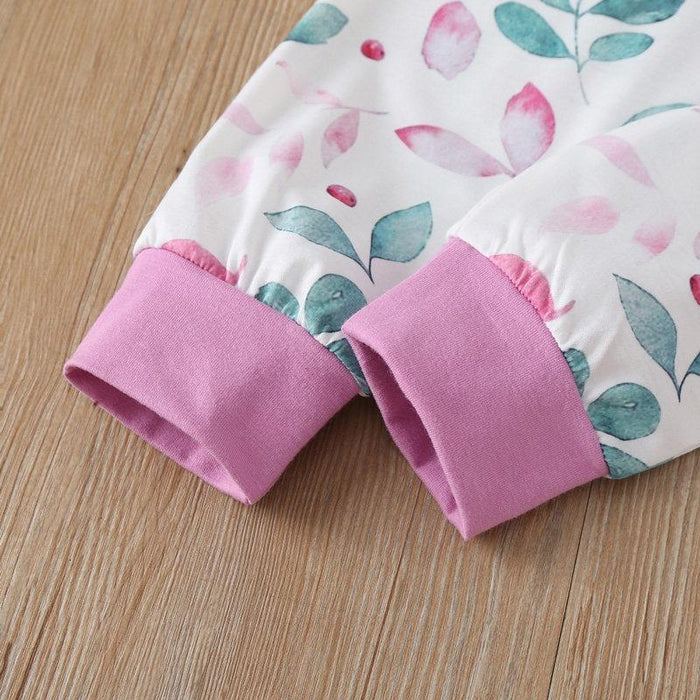 Bloemenpatroon bodysuits voor baby 