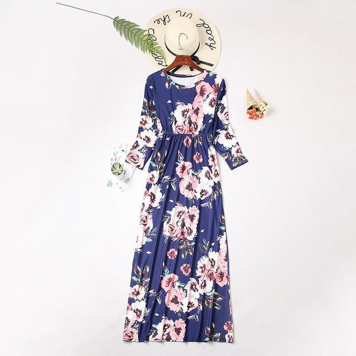 Hermosos vestidos estampados florales para mamá y para mí