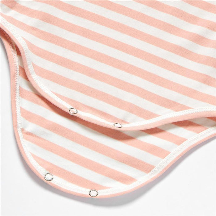 Mommy and Me Letter Print Striped Sling Dresses