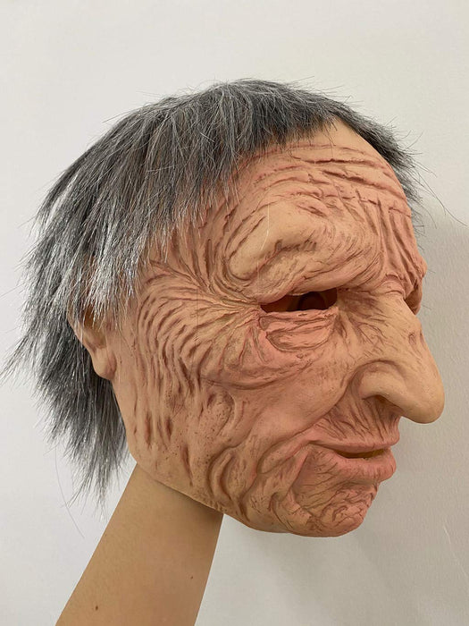 The Elder Another Me Mask, Realistic Old Man Headgear Face Mask.